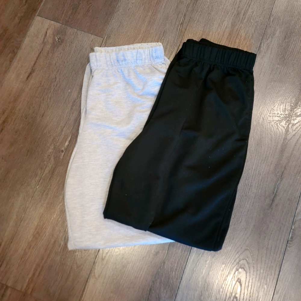 Bundle of Black/Grey Sweatpants | Women's size Large | Two Pairs NWOT